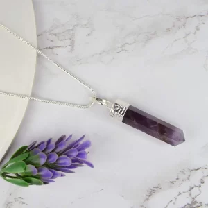 Amethyst Pencil Pendant
