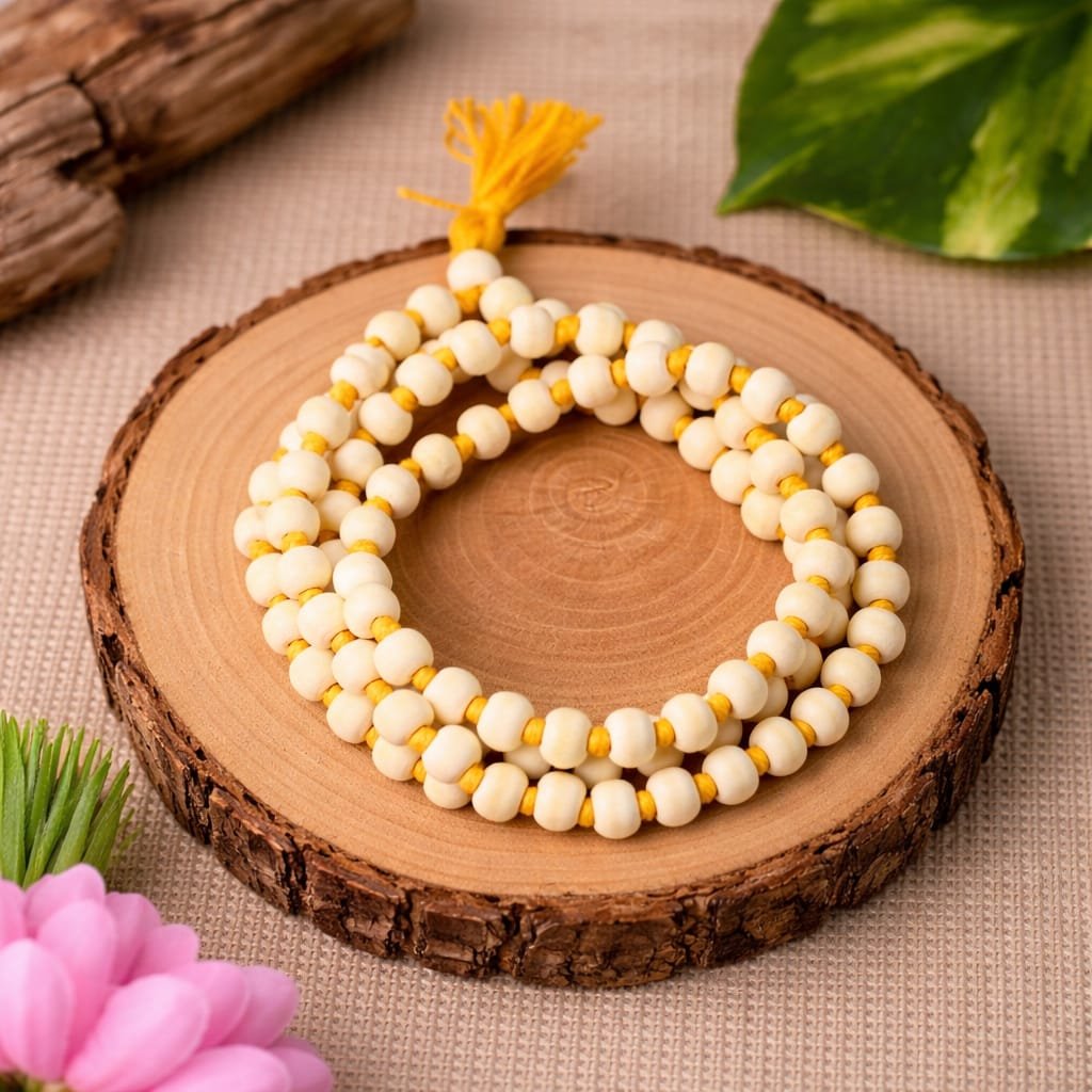 White Chandan Mala