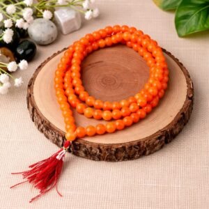 Orange Haqiq Agate Mala