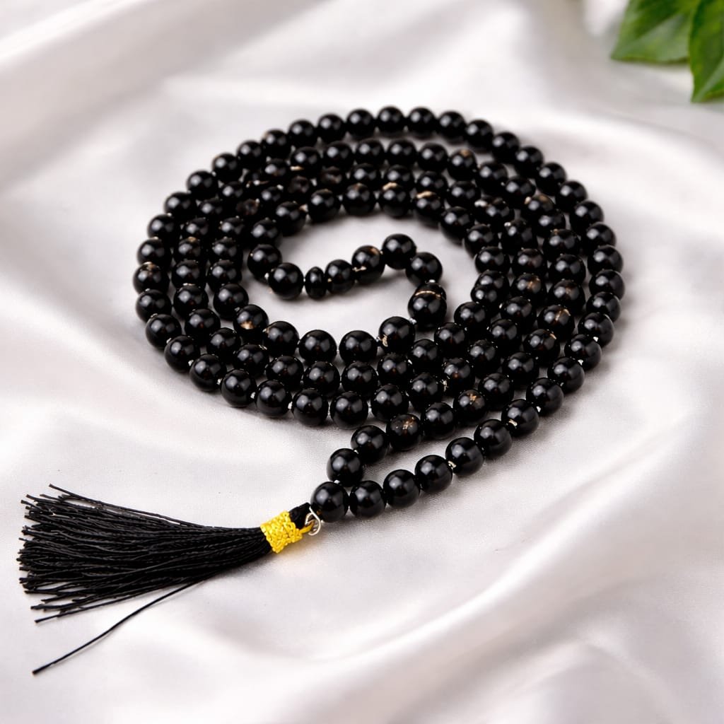 Black Haqiq Agate mala