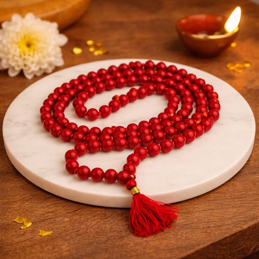 Red Haqiq Agate Mala