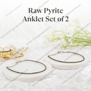 Raw Pyrite Anklet Combo pack of 2 ( 100% original and natural)