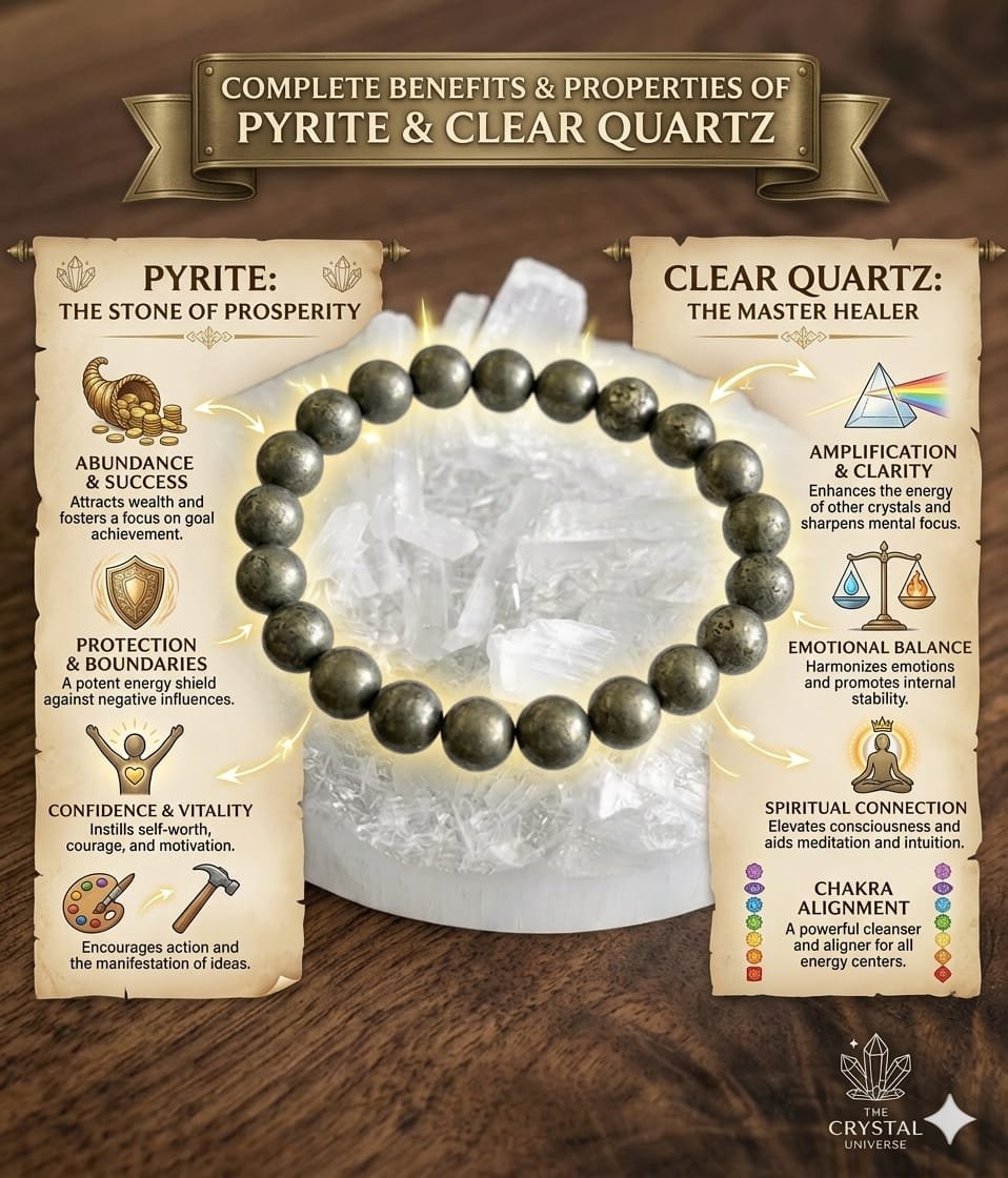 Pyrite Bracelet With Selenite Charging Plate - Image 4