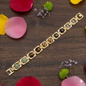 Gold Plated Metal Dhan Yog Bracelet