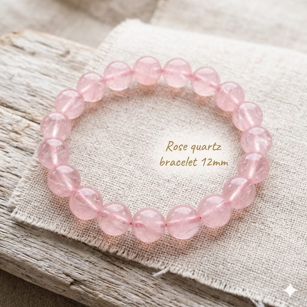 Rose Quartz Bracelet (12mm)