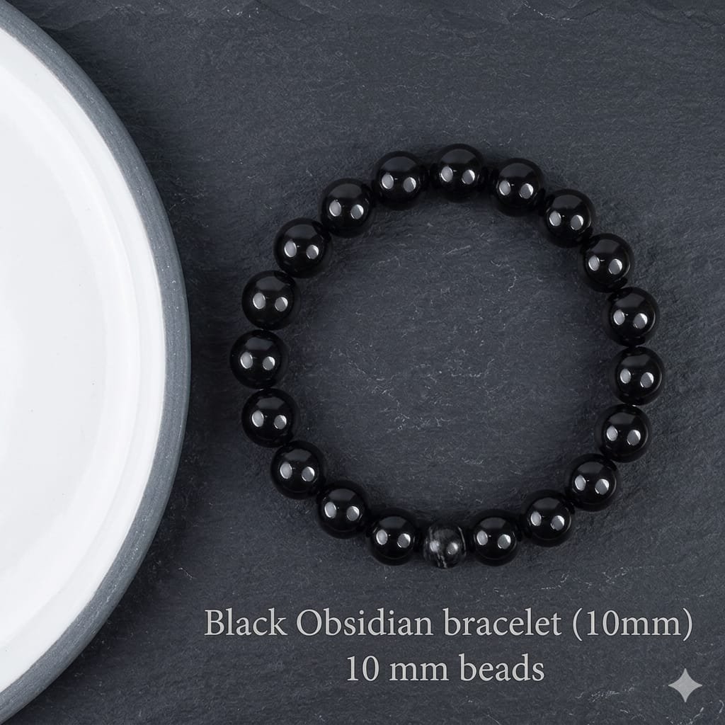 Black Obsidian Bracelet (10mm)