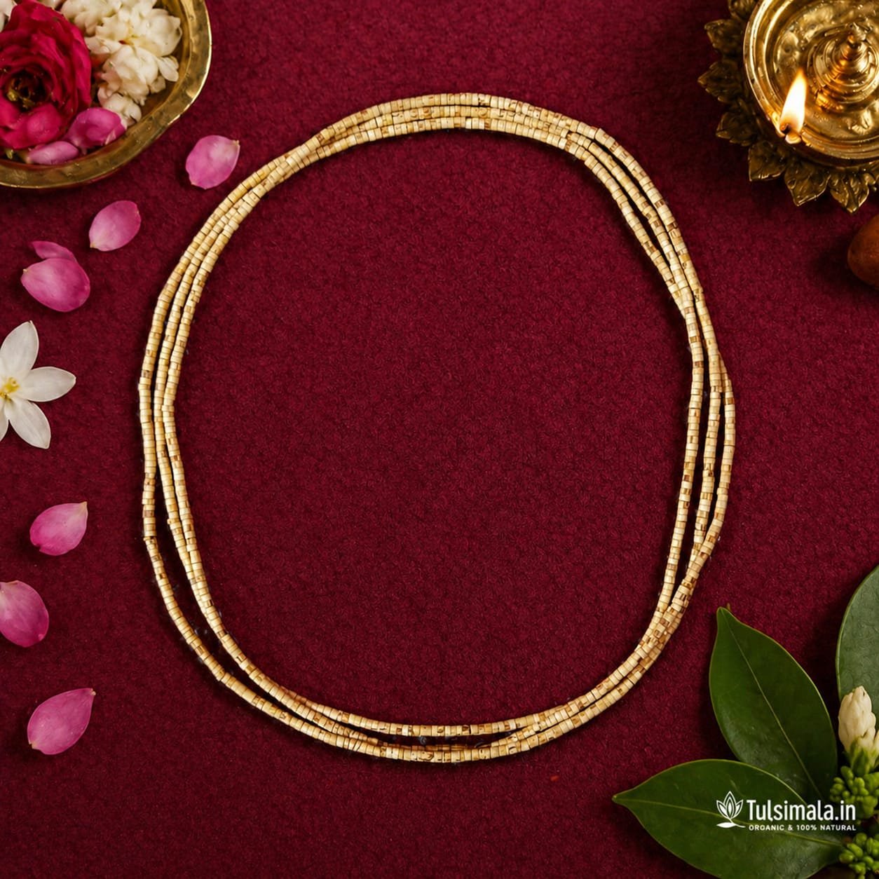 Double Layer Tulsi Mala - Image 3