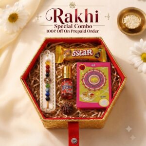 Dhan Yog Rakhi (Made with 9 Natural Crystal)