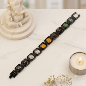 Black Metal Dhan Yog Bracelet